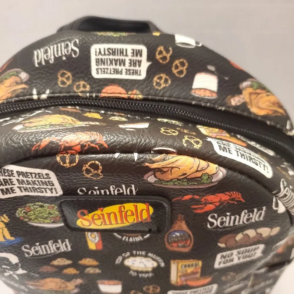 Funko Seinfeld Faux Vegan Leather Small Backpack, Jerry Seinfeld, Sitcom, Comedy